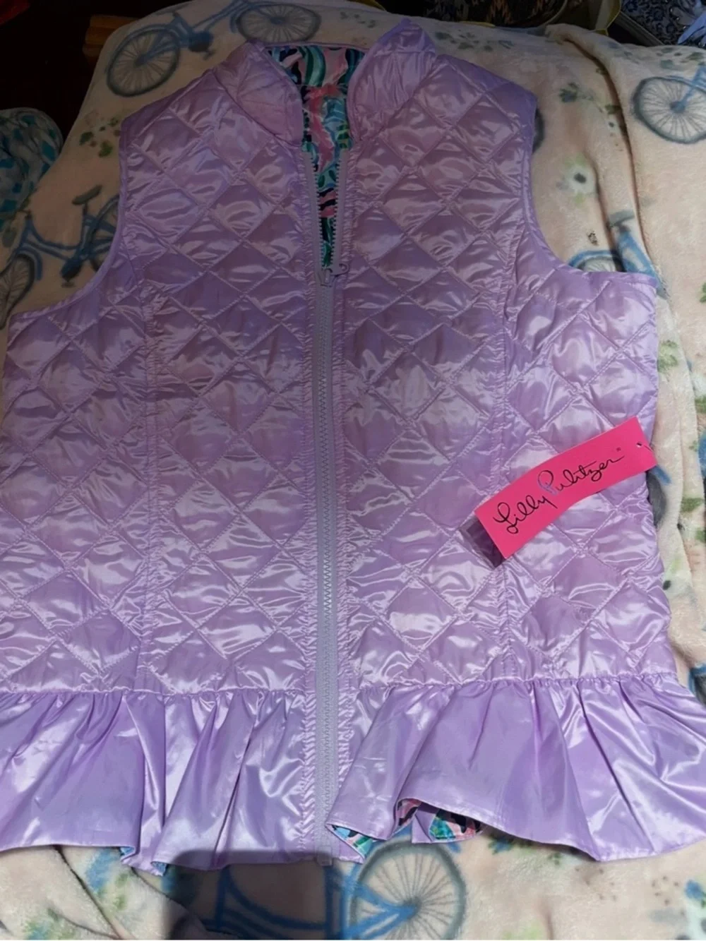 NWT Lilly Pulitzer Light Orchid Reversible Vest